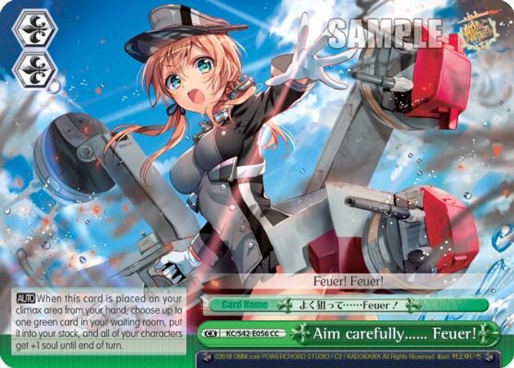 Aim carefully...... Feuer!, Standard, front
