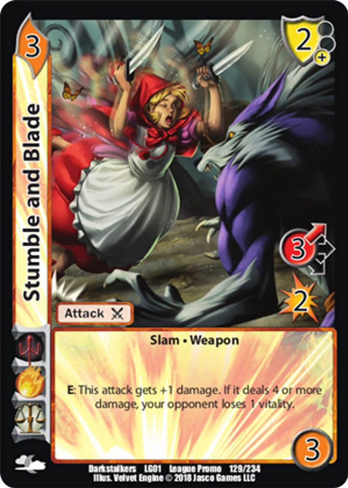 Stumble and Blade, Standard, front