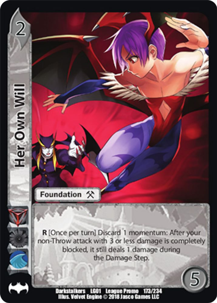 Her Own Will, Standard, front