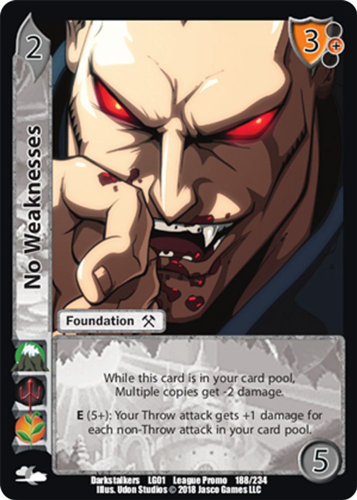 No Weaknesses, Standard, front