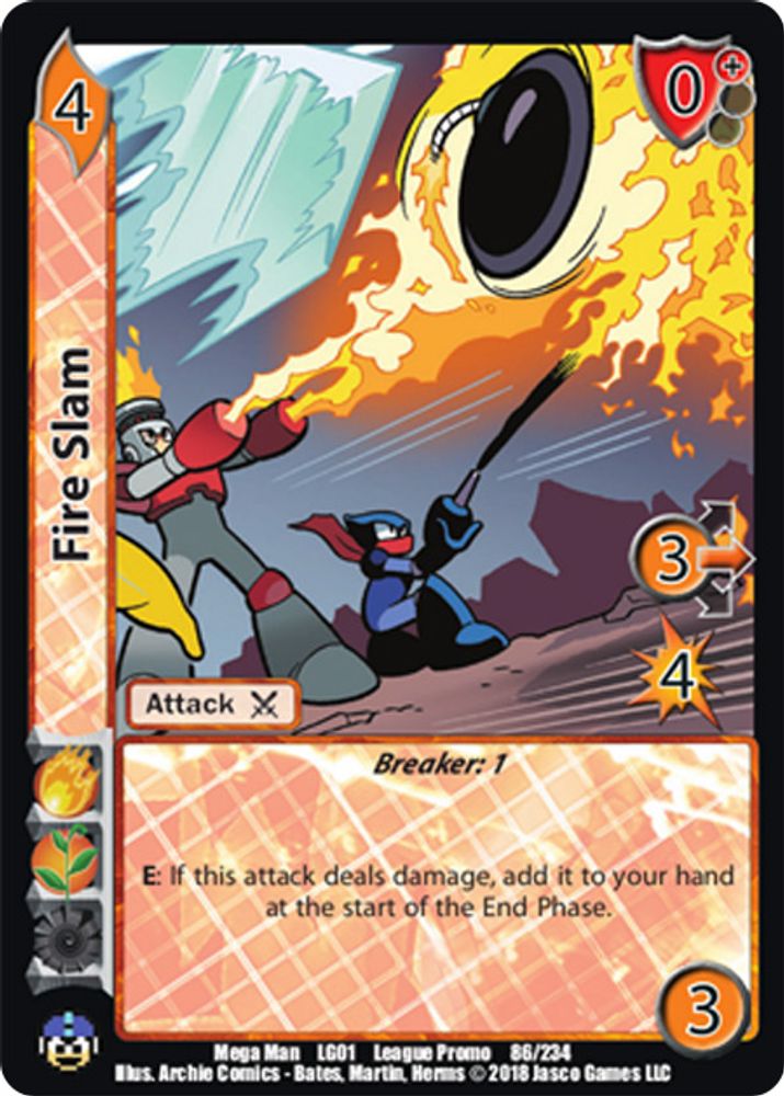 Fire Slam, Standard, front