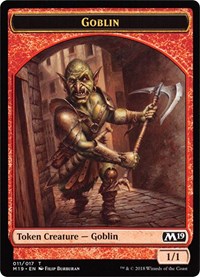Goblin // Thopter Double-Sided Token (Game Night), Core Set 2019