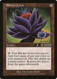 Blacker Lotus (Arena League), Oversize Cards