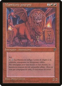 Crimson Manticore (French) - "Manticore pourpre", Renaissance