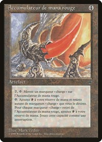 Red Mana Battery (French) - "Accumulateur de mana rogue", Renaissance