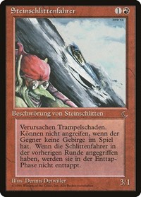 Goblin Rock Sled (German) - "Steinschlittenfahrer", Renaissance