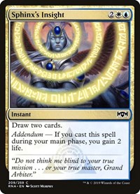Sphinx's Insight, Ravnica Allegiance