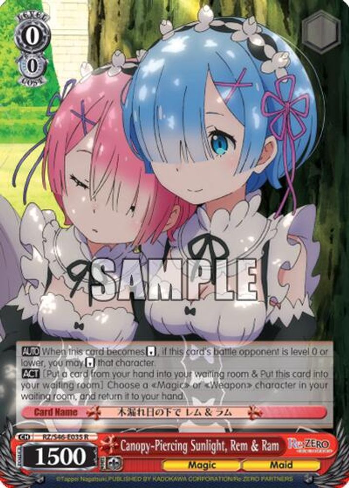 Canopy-Piercing Sunlight, Rem & Ram, Standard, front