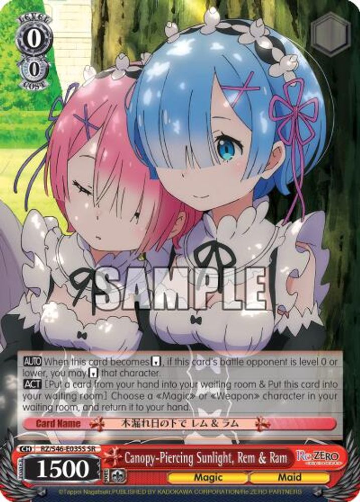 Canopy-Piercing Sunlight, Rem & Ram (SR), Standard, front