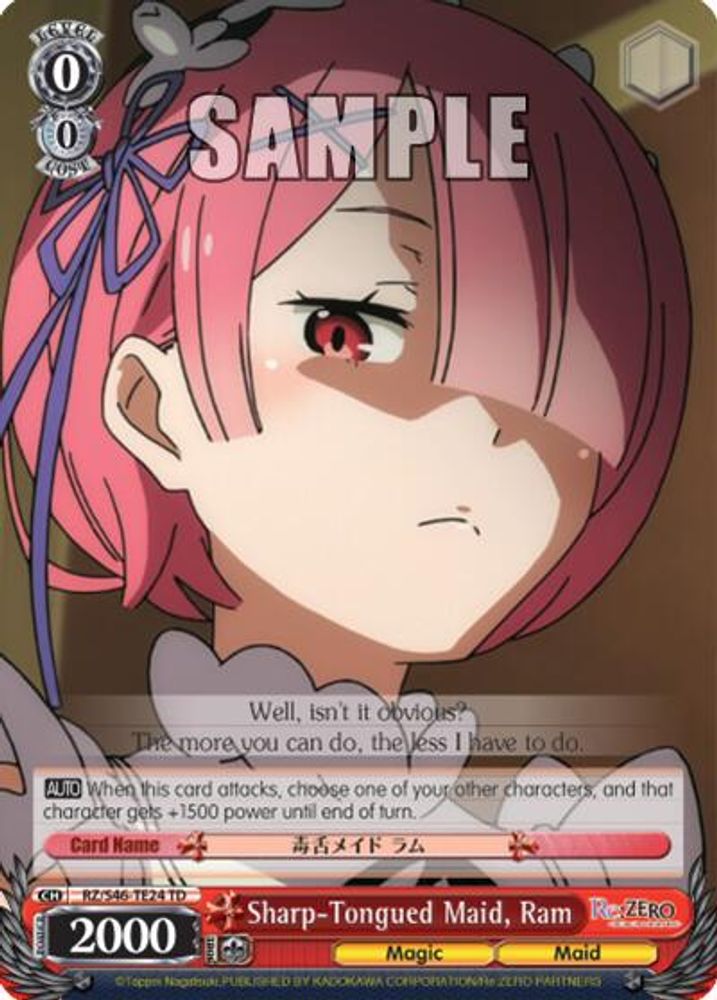 Sharp-Tongued Maid, Ram, Standard, front