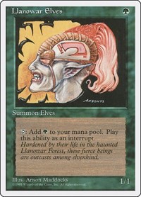 Llanowar Elves, Fourth Edition