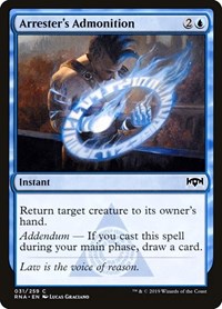 Arrester's Admonition, Ravnica Allegiance
