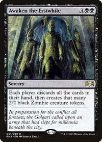 Awaken the Erstwhile, Ravnica Allegiance