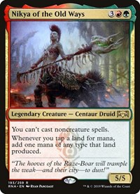 Nikya of the Old Ways, Ravnica Allegiance