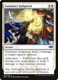 Summary Judgment, Ravnica Allegiance