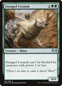 Enraged Ceratok, Ravnica Allegiance