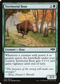 Territorial Boar, Ravnica Allegiance
