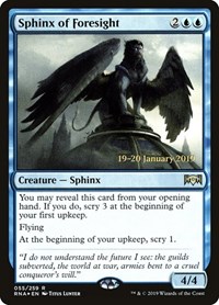 Sphinx of Foresight, Prerelease Cards