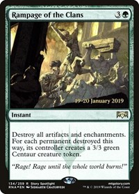 Rampage of the Clans, Prerelease Cards