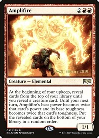 Amplifire, Prerelease Cards