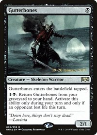 Gutterbones, Prerelease Cards