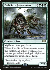 End-Raze Forerunners, Prerelease Cards