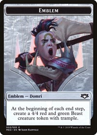 Emblem - Domri, Chaos Bringer, Mythic Edition: Ravnica Allegiance