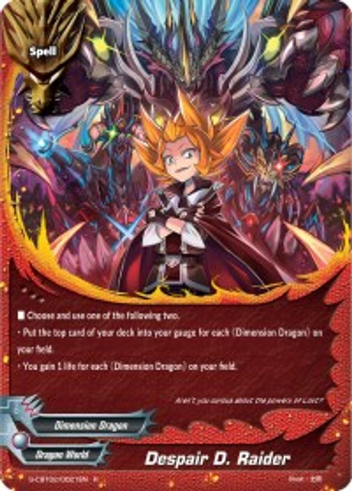 Despair D. Raider, Standard, front