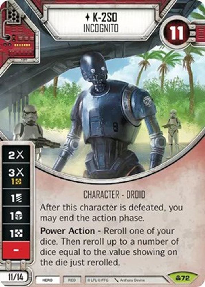 K-2SO - Incognito (Card Only), Standard, front