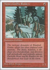 Mons's Goblin Raiders, Fourth Edition