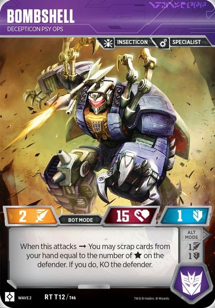 Bombshell - Decepticon Psy Ops, Foil, front