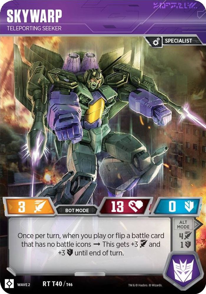 Skywarp - Teleporting Seeker, Standard, front