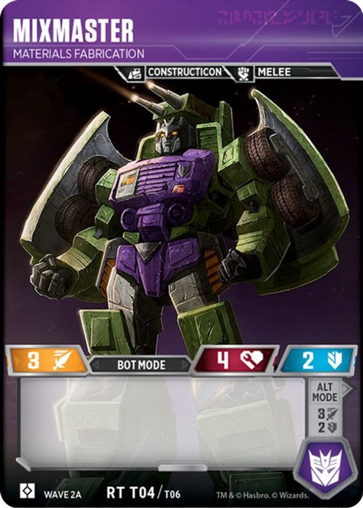 Mixmaster - Materials Fabrication (Wave 2A - Devastator), Foil, front