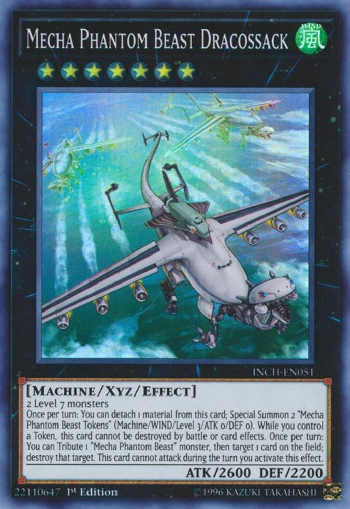 Mecha Phantom Beast Dracossack, 1st-edition, front