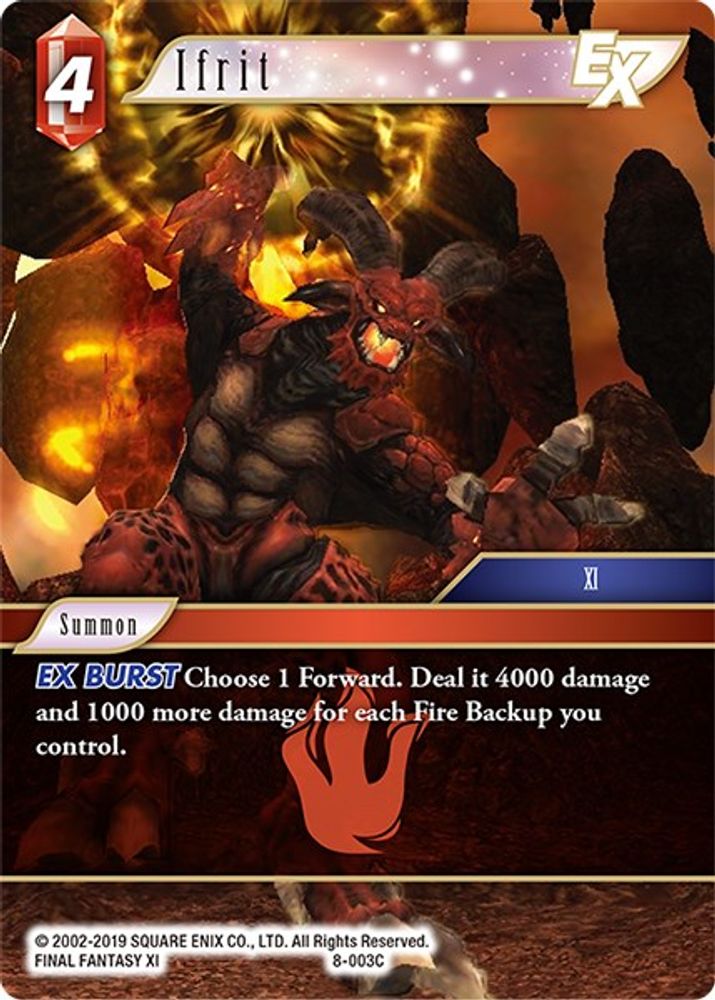 Ifrit EX, Standard, front
