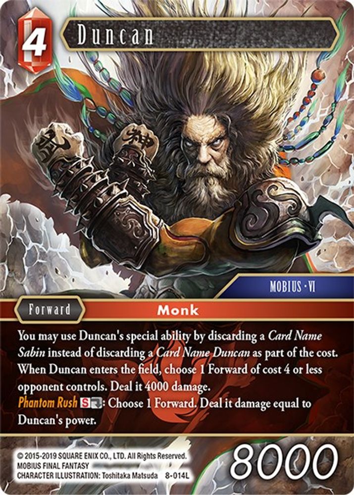 Duncan, Standard, front