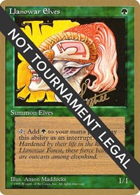 Llanowar Elves - 1996 Bertrand Lestree (4ED), World Championship Decks