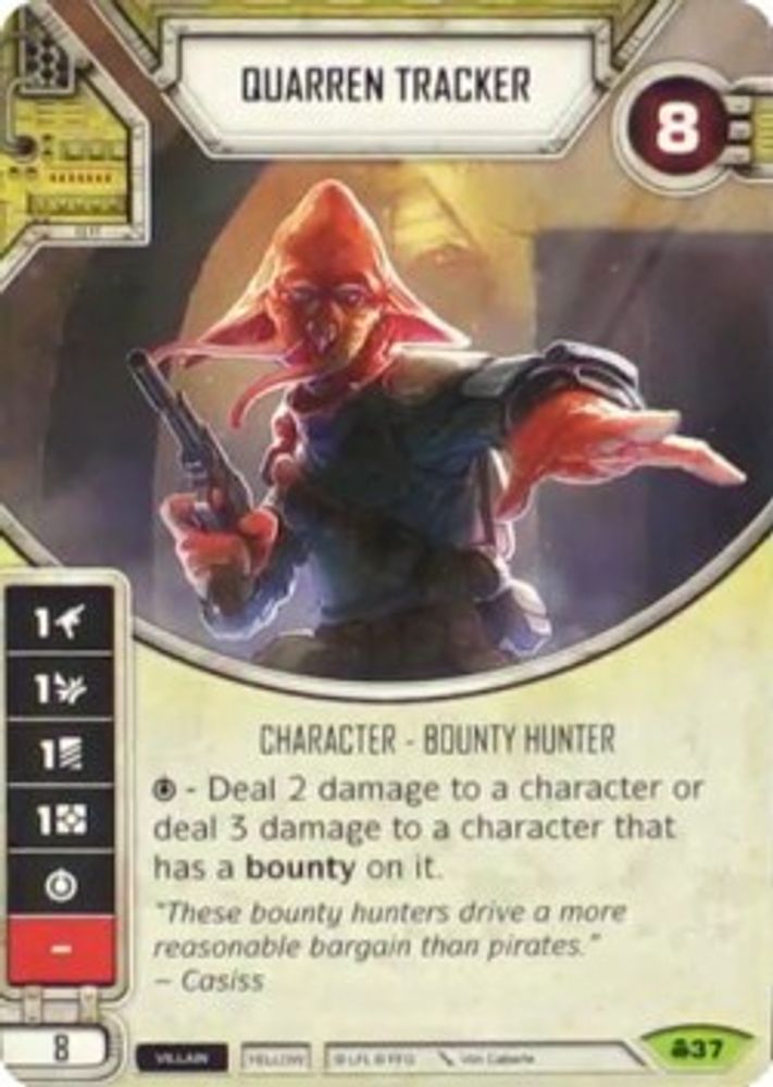 Quarren Tracker, Card-and-die, front