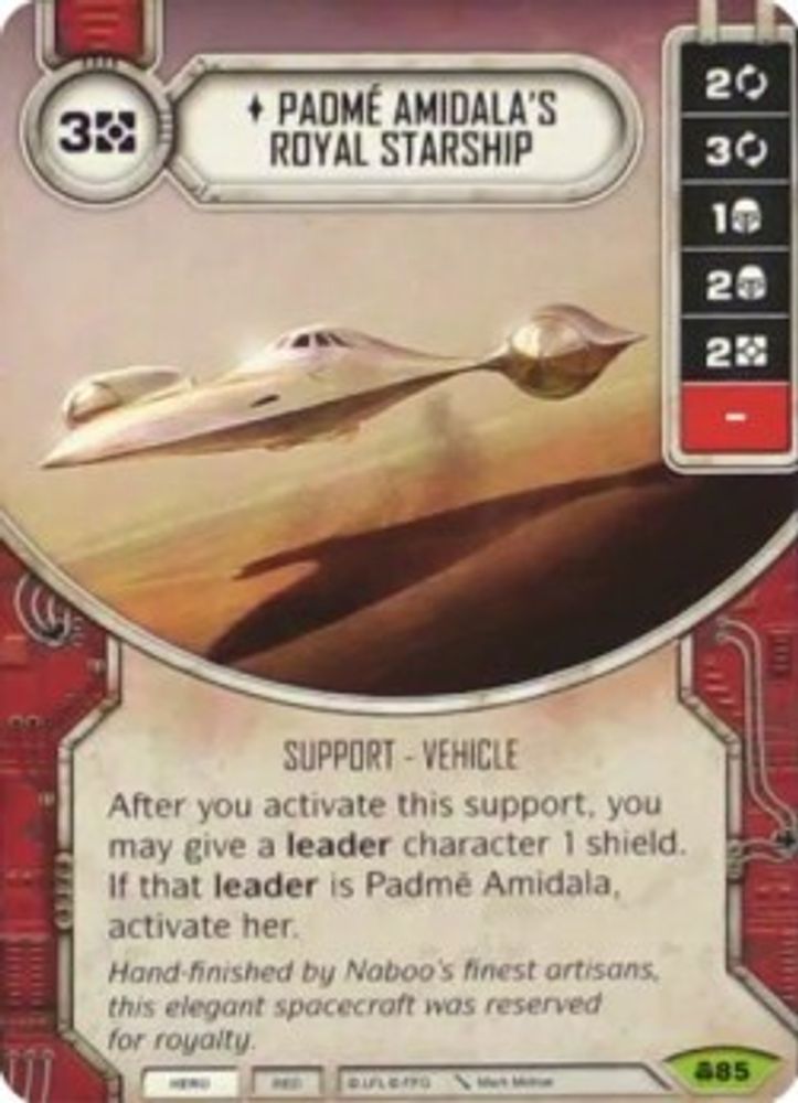 Padme Amidala's Royal Starship, Standard, front