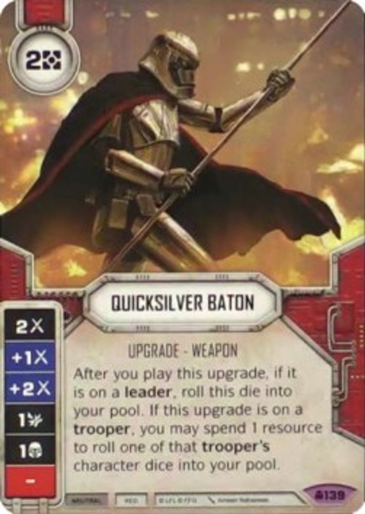 Quicksilver Baton, Standard, front