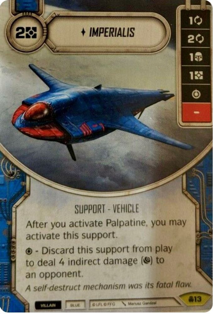 Imperialis, Card-and-die, front