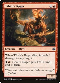 Tibalt's Rager, War of the Spark