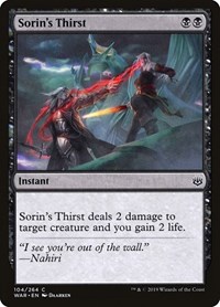Sorin's Thirst, War of the Spark