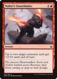 Nahiri's Stoneblades, War of the Spark