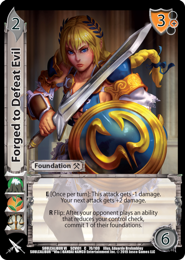 Forged to Defeat Evil, Standard, front