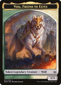 Voja, Friend to Elves Token, War of the Spark