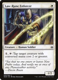 Law-Rune Enforcer, War of the Spark