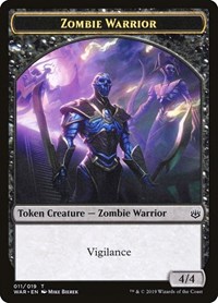 Zombie Warrior Token, War of the Spark