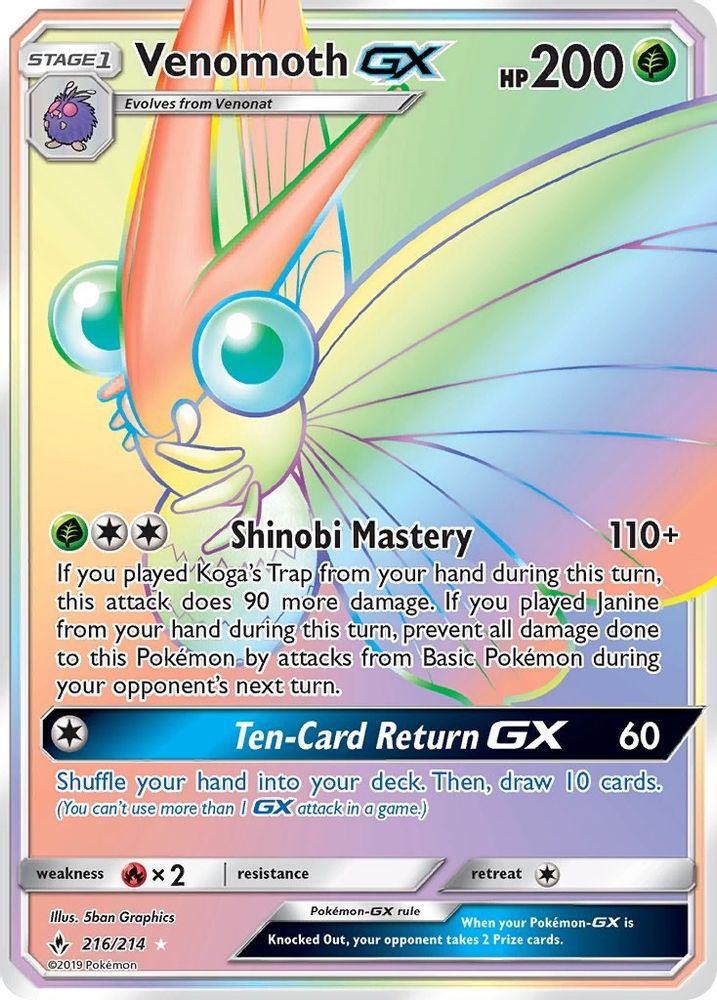 Venomoth GX (Secret)