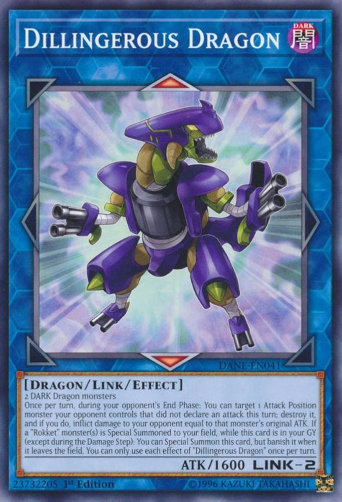 Dillingerous Dragon, 1st-edition, front